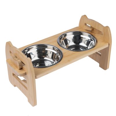 Modern Living dupla tál Ubud bambusz állvánnyal 550 ml, H 42 x Sz 19 x M 20 cm