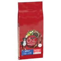 Purina One Medium/Maxi Adult Vită & orez - 2 x 12 kg