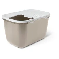 Maison de toilette Savic Hop In Giant pour chat  - moka / blanc