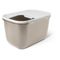 Maison de toilette Savic Hop In Giant pour chat moka / blanc
