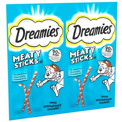 Dreamies Meaty Sticks with Salmon 30g