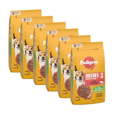 Pedigree Mini Adult <10kg, z wołowiną i warzywami - 1,4 kg