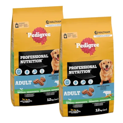 Pedigree Professional Nutrition Adult med nötkött och grönsaker - 12 kg