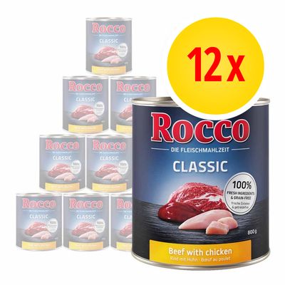 Rocco Classic -säästöpakkaus 12 x 800 g