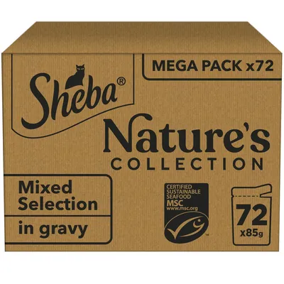 Sheba Nature's Collection Mixed Selection in Gravy Mega Pack - Multibuy: 144 x 85g