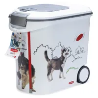 Curver Trockenfutterbehälter Hund - Agility-Design: bis 12 kg Trockenfutter (35 Liter) 