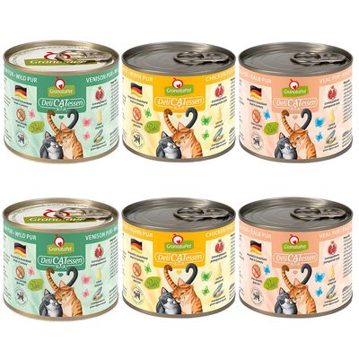 Provalo! GranataPet DeliCatessen 6 x 200 g Umido per gatto Mix 2 PURO
