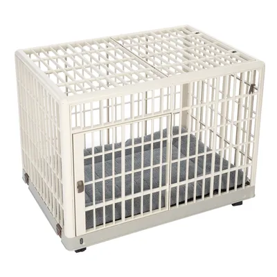 Cage d’intérieur TIAKI avec coussin pour chien - L 81 x l 55,5 x H 62,5 cm