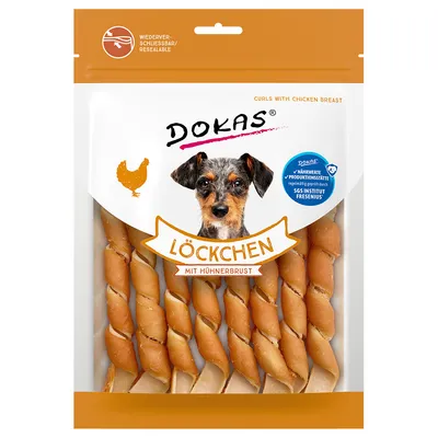 Dokas спирали с пилешки гърди - 8 x 120 г Dokas спирали с пилешки гърди - 8 x 120 г