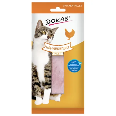 Dokas Filetto di petto di pollo Snack per gatto - 22 g