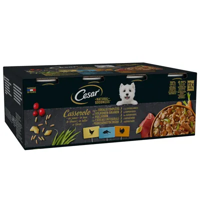 Cesar Natural Goodness with Wholegrains & Superfoods - Casserole in Sauce (12 x 400g)