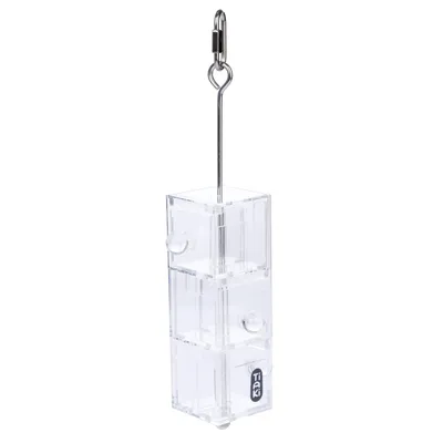 TIAKI Jouet intelligent 3 tiroirs pour oiseaux - L 5,5 x l 7 x H 29,5 cm
