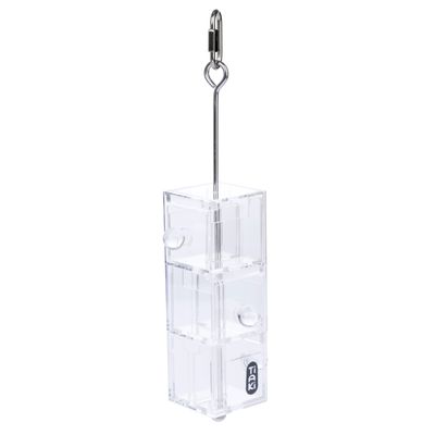 TIAKI inteligentna zabawka dla ptaków, 3 szuflady Dł. x szer. x wys.: 5,5 x 7 x 29,5 cm