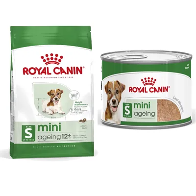 Royal Canin Size Dry Dog Food + Royal Canin Wet Dog Food - 15% Off! * - Mini Ageing 12+ (3.5kg) + Mini Ageing in Loaf (12 x 195g)