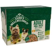 James Wellbeloved Adult Small Dog Hypoallergenic Pouches - Turkey in Gravy - 12 x 90g