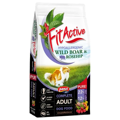 FitActive Pure Hypoallergenic с мясом кабана и шиповником - 12кг