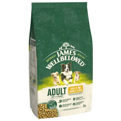 James Wellbeloved Adult Dog Hypoallergenic Turkey & Rice - 2kg