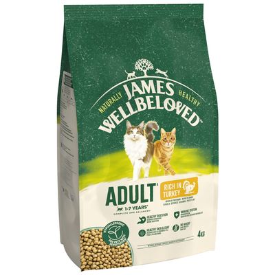 James Wellbeloved Adult Cat Hypoallergenic Turkey & Rice 4kg