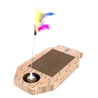 TIAKI kaparódeszka hal golyópályával - H 45 x Sz 25 x M 4 cm