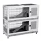 TIAKI Enclos d’intérieur pour lapins – L 116 x l 54 x h 107 cm