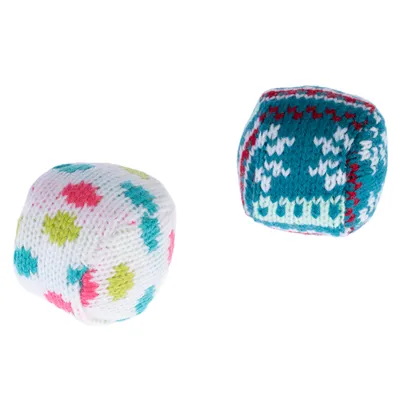 Set de pelotas de punto invernales TIAKI para gatos - set de 2