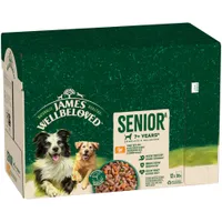James Wellbeloved Senior Hypoallergenic Pouches - Turkey & Rice in Gravy - 12 x 90g