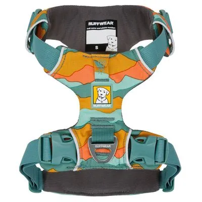 Ruffwear Front Range hondentuig, Aurora Teal - Maat S: 56 - 69 cm Borstomvang