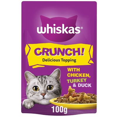 Whiskas Crunch with Chicken, Turkey & Duck - 100g