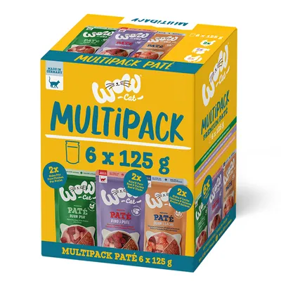 WOW Cat Adult 24 x 125 g - Pack Ahorro mixto - Pack mixto (3 variedades)