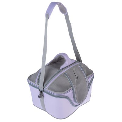 TIAKI torba transportowa dla kotów i małych psów, lawenda Dł. x szer. x wys.: 46 x 36 x 35 cm