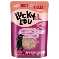 Lucky Lou Extra Food 12 x 70 g - Filete de atún en caldo