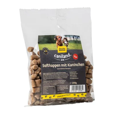 Caniland Softhappen brez žit z zajcem - Varčno pakiranje: 4 x 200 g