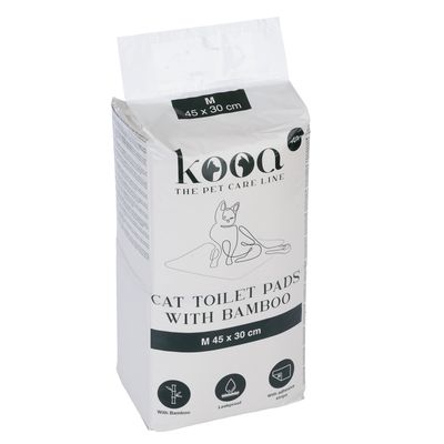 kooa Trainingsunterlage mit Bambus für Katzen Medium: L 45 x B 30 cm, 40 Stück