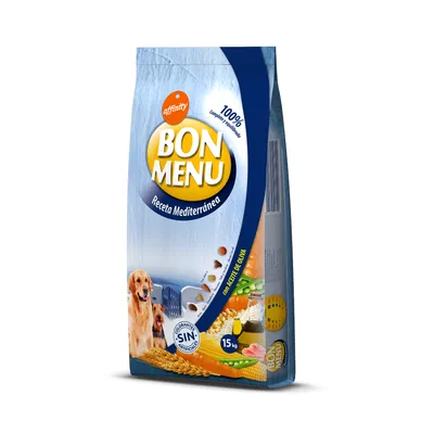 Bon Menu Dog Adult Receta Mediterránea - 2x15kg Bon Menu Dog Adult Receta Mediterránea pienso para perros**