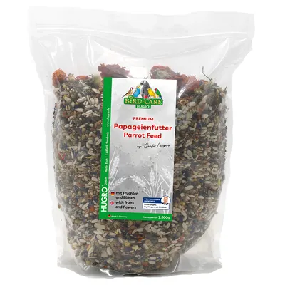 Hugro Papageienfutter mit Früchten und Blüten - 2,8 kg