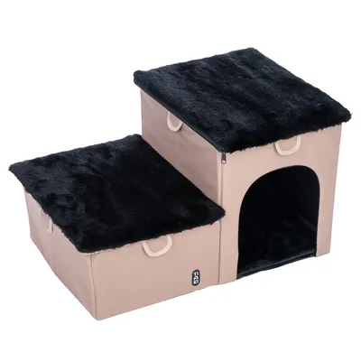 TIAKI Inklapbare trap voor huisdieren, 2 treden - L 62 x B 39 x H 35,5 cm TIAKI Inklapbare trap voor huisdieren, 2 treden - L 62 x B 39 x H 35,5 cm
