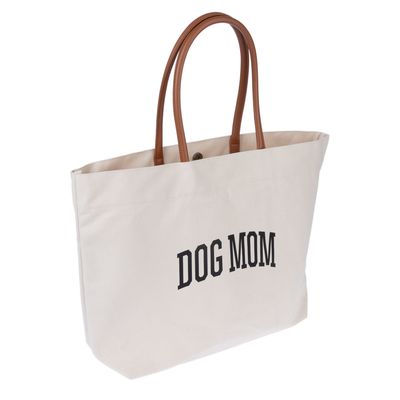 TIAKI Canvas-Einkaufstasche „Dog Mom“ 1 Stück