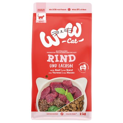 WOW Cat Adult mit Rind 2 kg