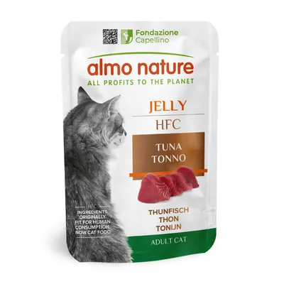 Almo Nature HFC Jelly in buste 24 x 55 g - Filetto di Tonno con Gamberetti