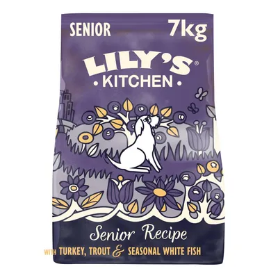 Lily's Kitchen Senior Dry Dog Food - Turkey & Trout - Economy Pack: 2 x 7kg