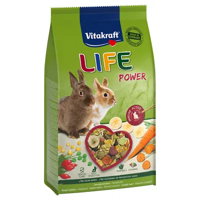 Vitakraft Life Power para conejos enanos  - 5 x 600 g