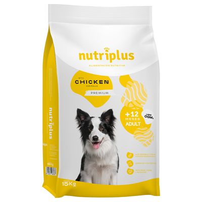 Nutriplus Adult poulet pour chien 15 kg