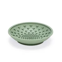 beeztees siliconen likmat kom - groen: L 19 x B 19 x H 4,5 cm