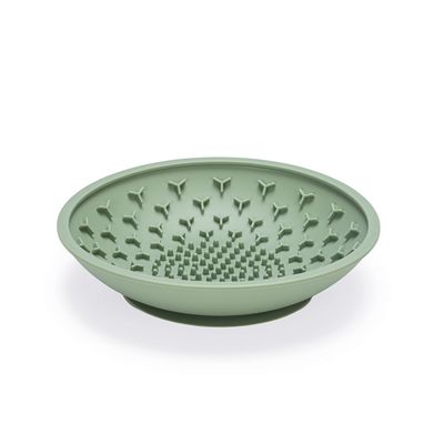 beeztees Silikon Schleckmatte Schale grün: L 19 x B 19 x H 4,5 cm