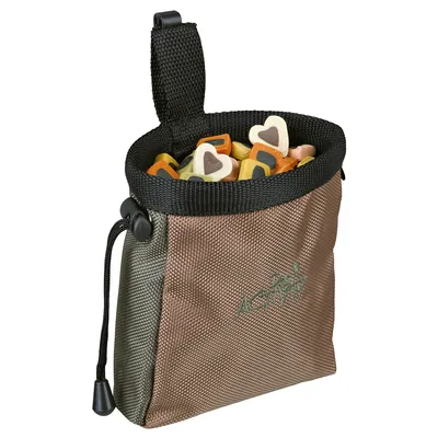 Pochette à friandises Trixie Dog Activity Baggy Deluxe - L 10 x H 14 cm (marron - beige)