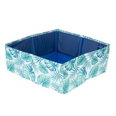 TIAKI Tragbare Katzentoilette Tropical grün