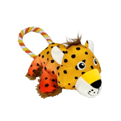 KONG Cozie Tuggz zabawka dla psa gepard - Rozmiar S/M: ok. dł. 26,7 x szer. 14,6 x wys. 8,9 cm