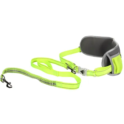 FLAMINGO Jogginggurt mit Leine - Hüftumfang 80 - 140 cm