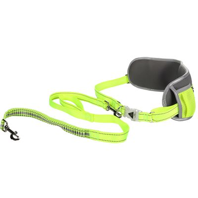 FLAMINGO pasek do biegania ze smyczą Obwód bioder 80-140 cm