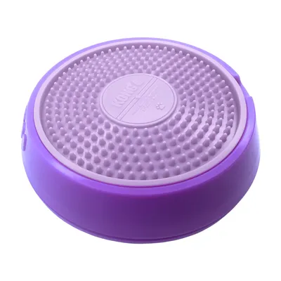 KONG Licks Spinz Hundespielzeug - lila, Grösse S: ca. Ø 15,2 x H 3,8 cm